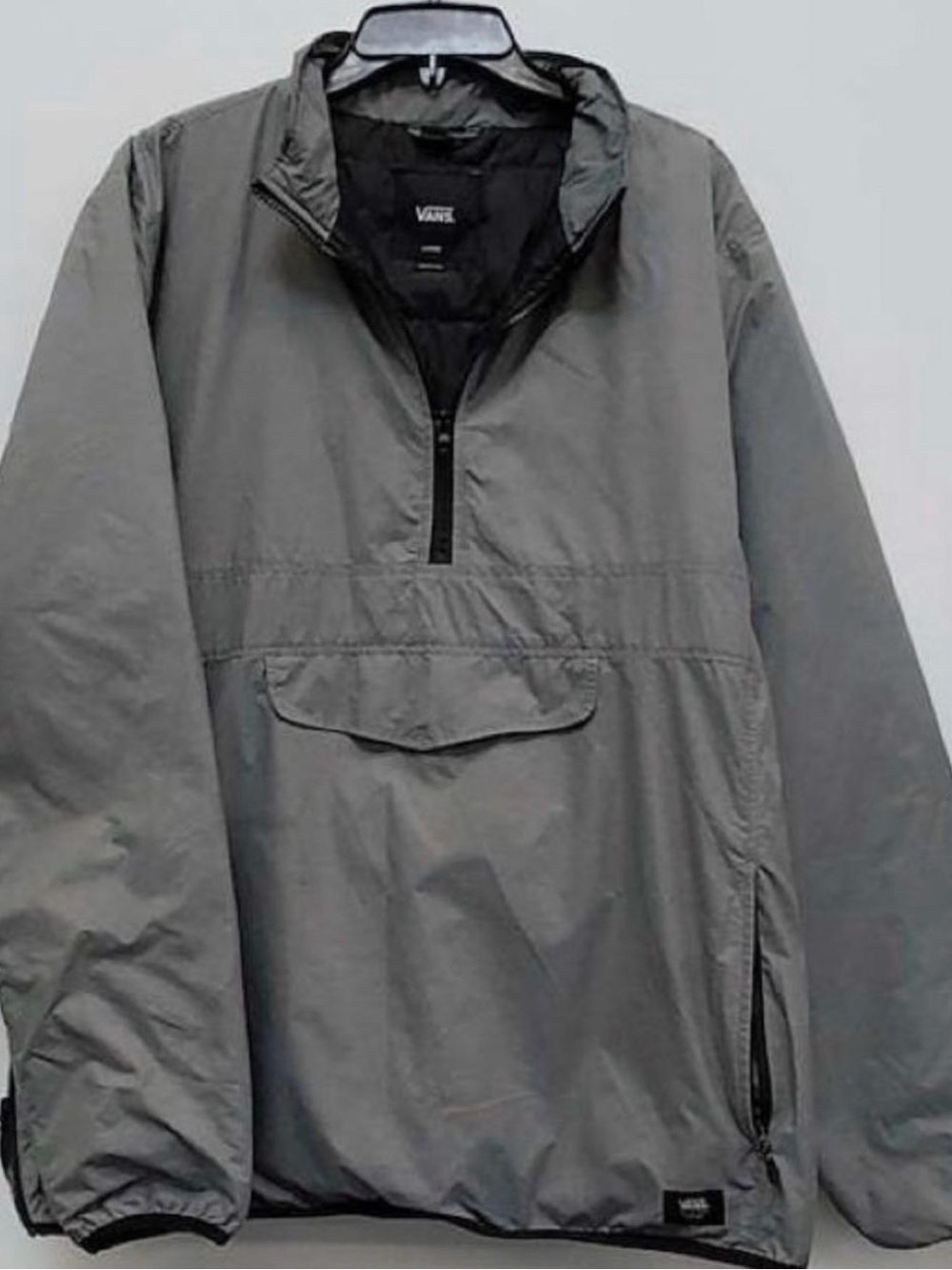 VANS Men's Gray Pullover Windbreaker Jacket